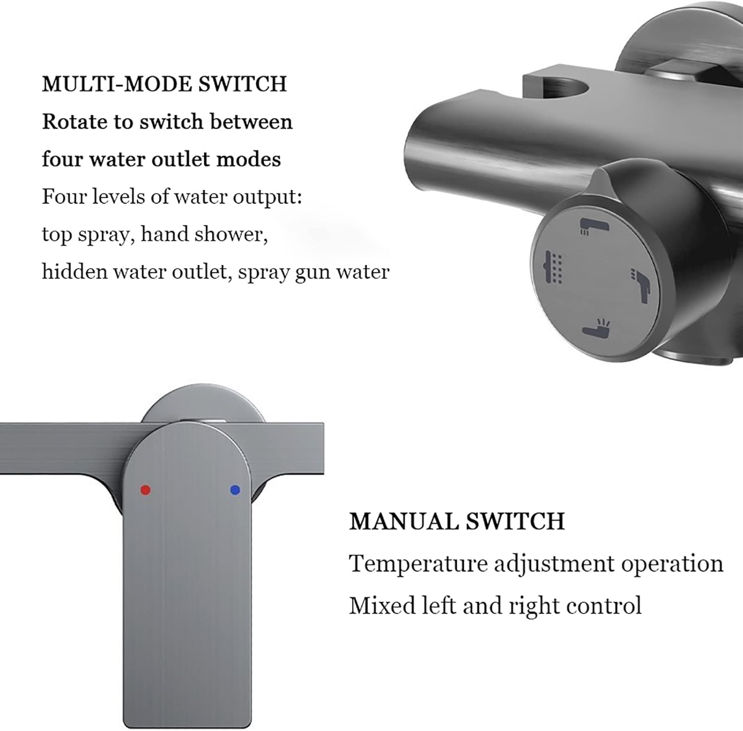 Rainfall Shower System with Adjustable Tub Spout and Handheld