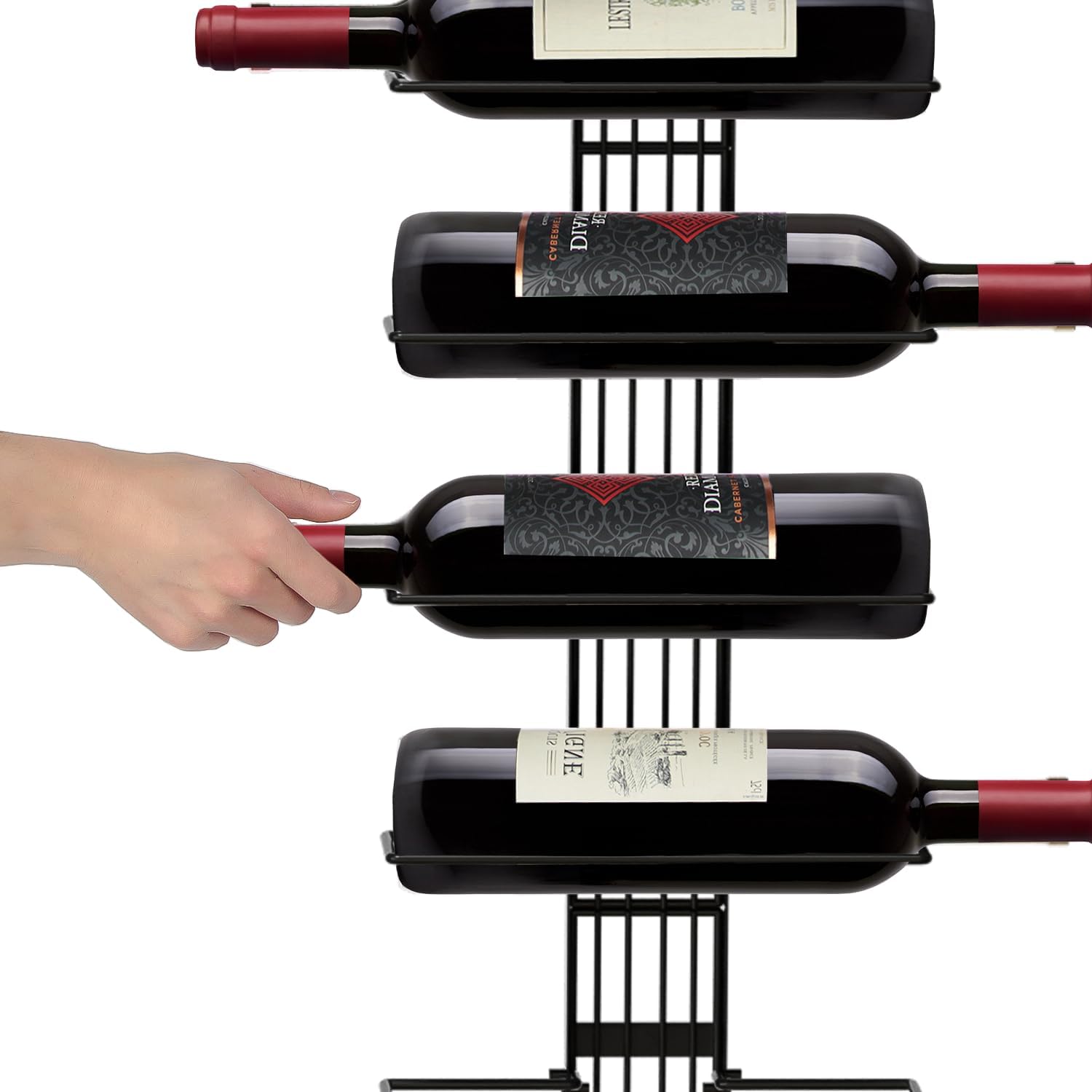 Wall Mount Wine Rack for 12 Bottles by J JACKCUBE DESIGN