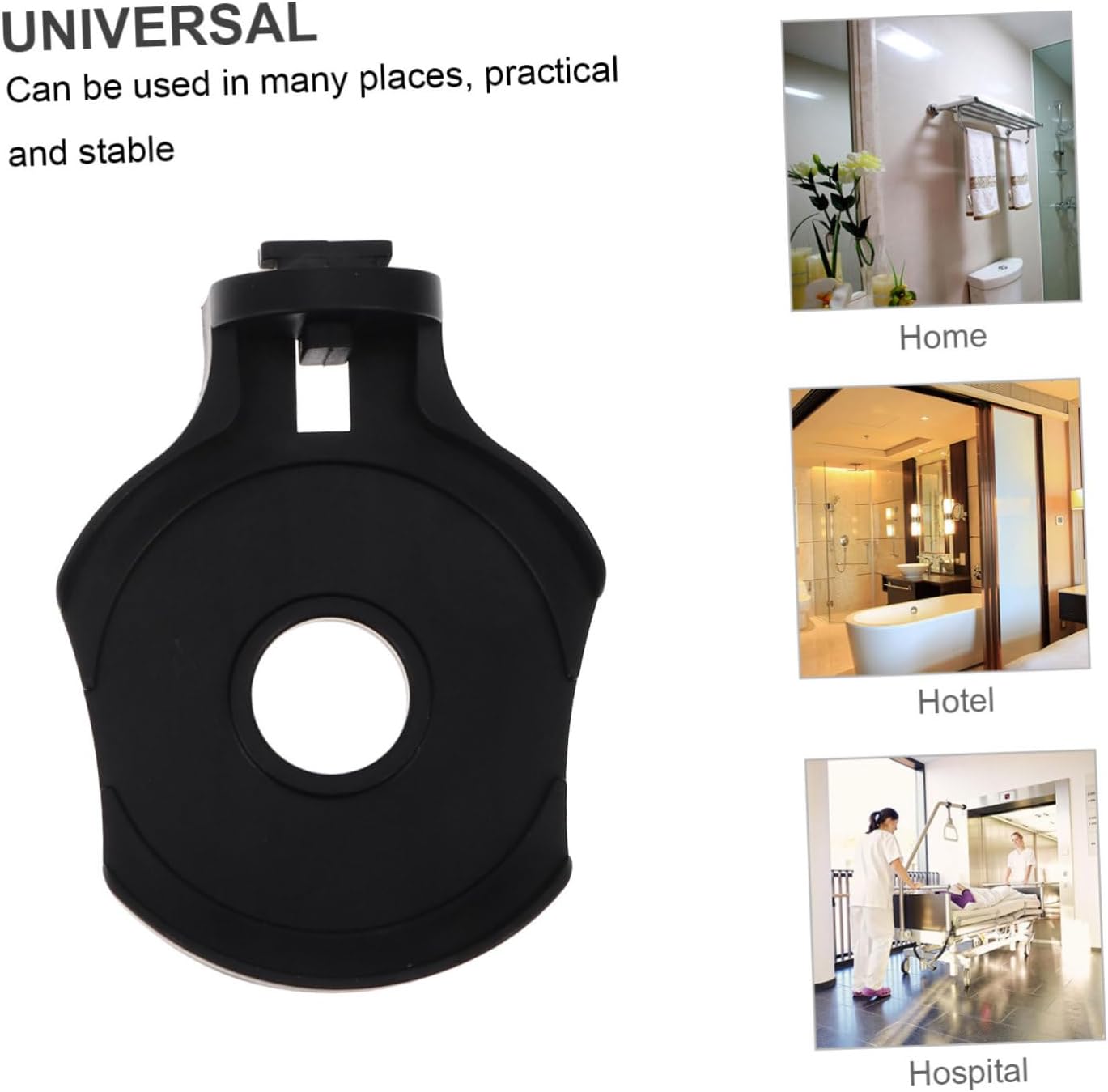 2pcs Wall-Mounted Soap Holder Bracket for Foam and Liquid Dispensers