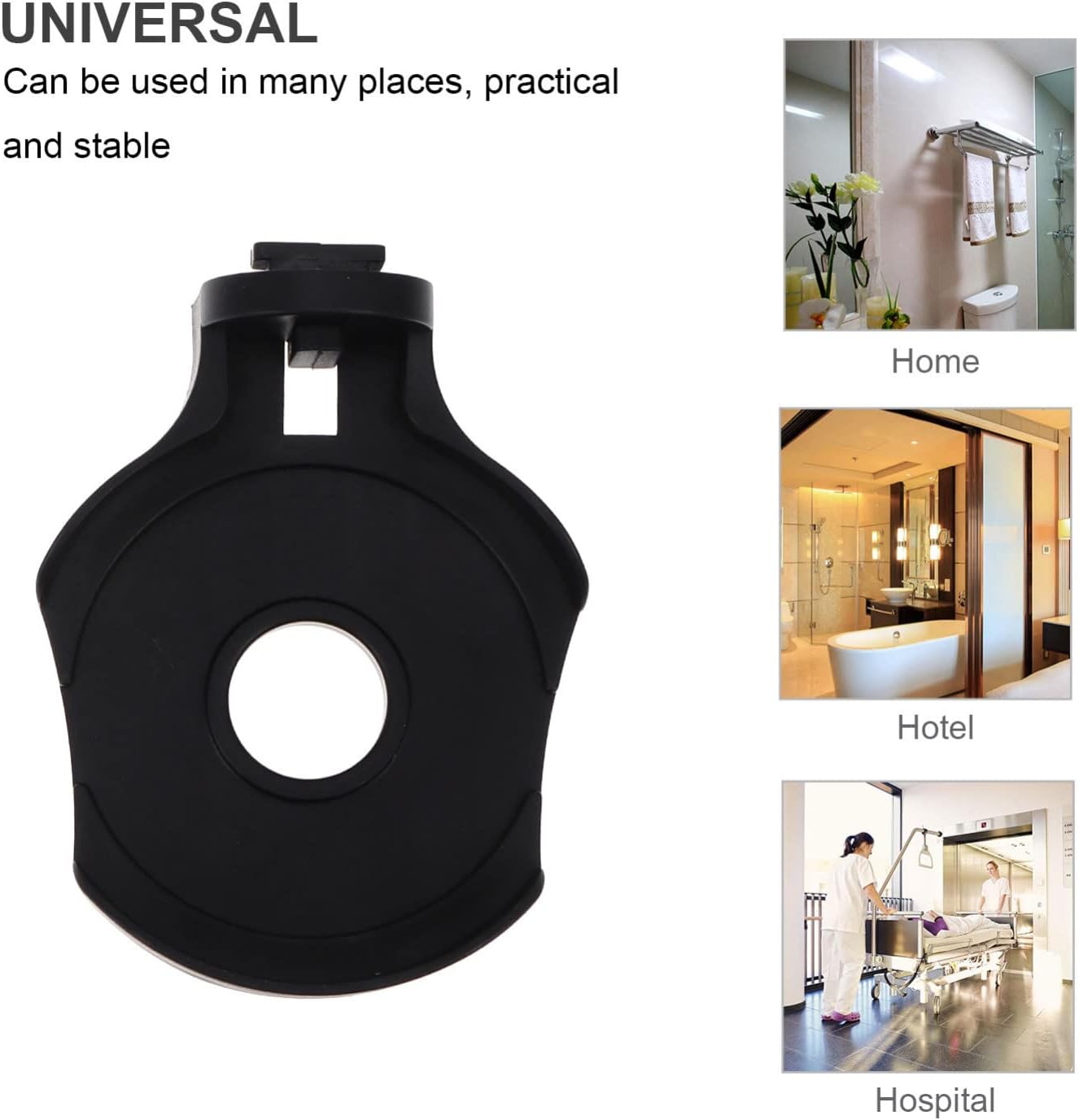 Cabilock 2 Sets Automatic Soap Dispenser Bracket Black