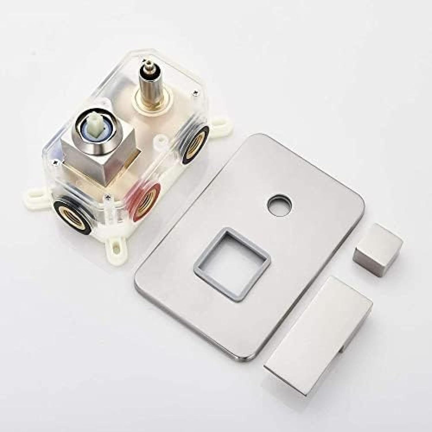 TECKI 12 Inch Brushed Nickel Rainfall Shower Faucet Set