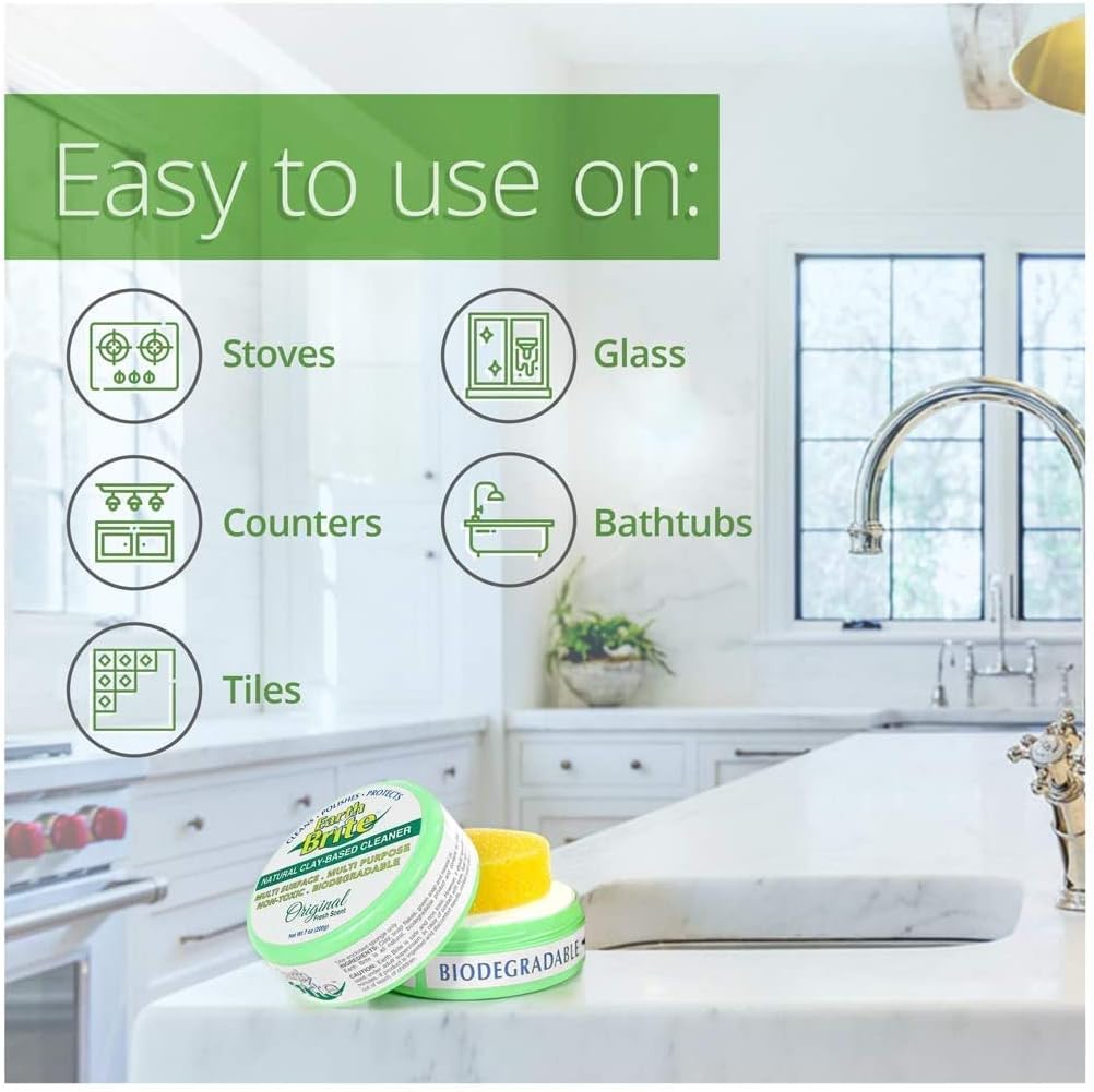 Earth Brite All Purpose Cleaner 2-Pack - Natural Stain-Free Multi-Surface