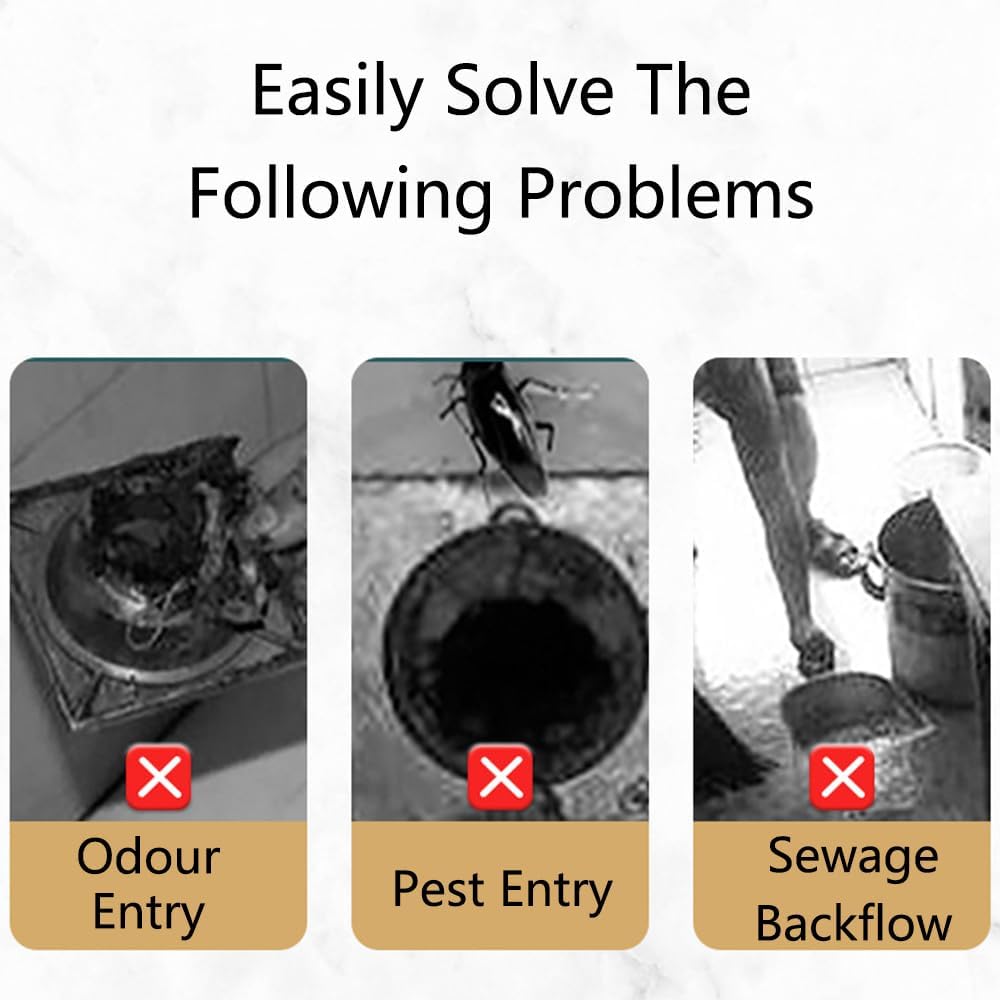 SagaSave Odor Proof Floor Drain Plug