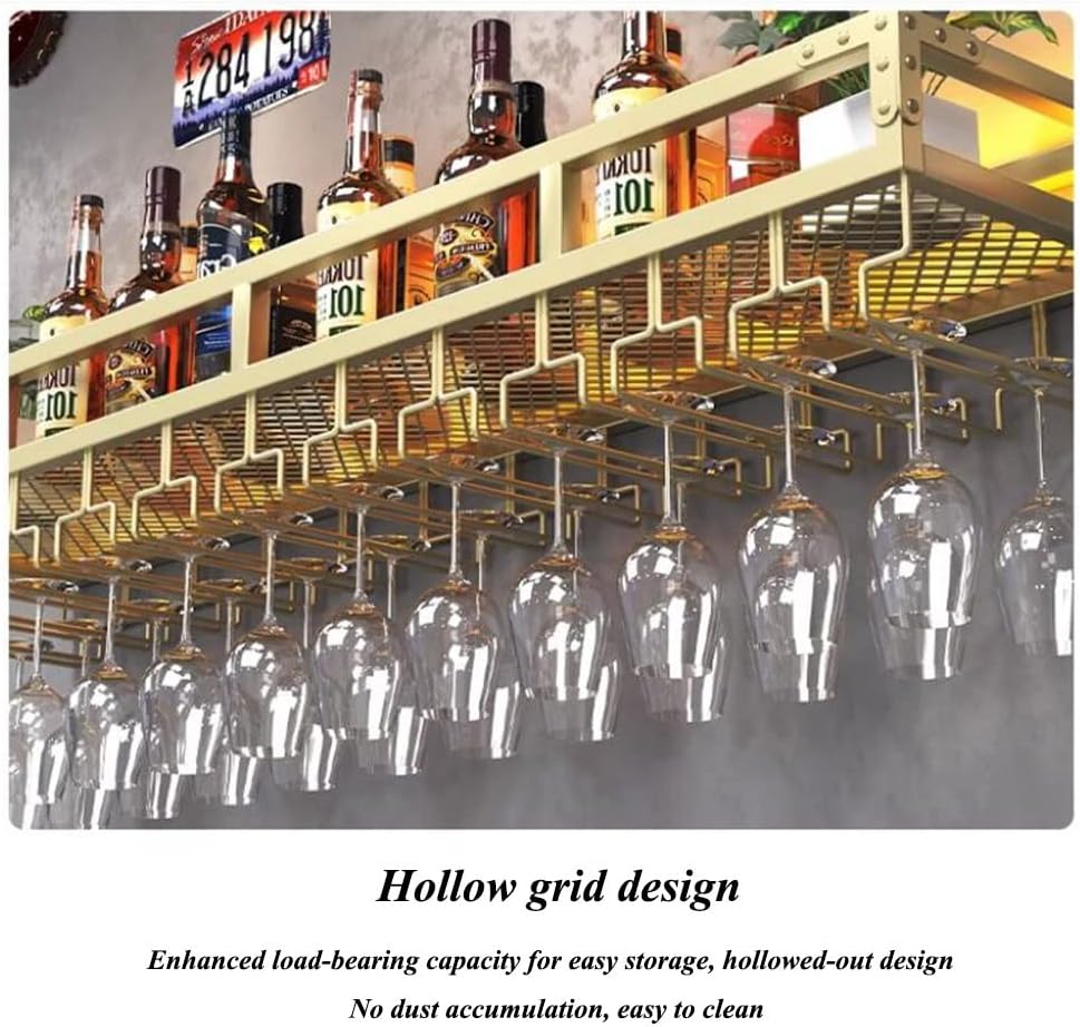 MaGiLL Wall-Mounted Wine Rack With LED Light