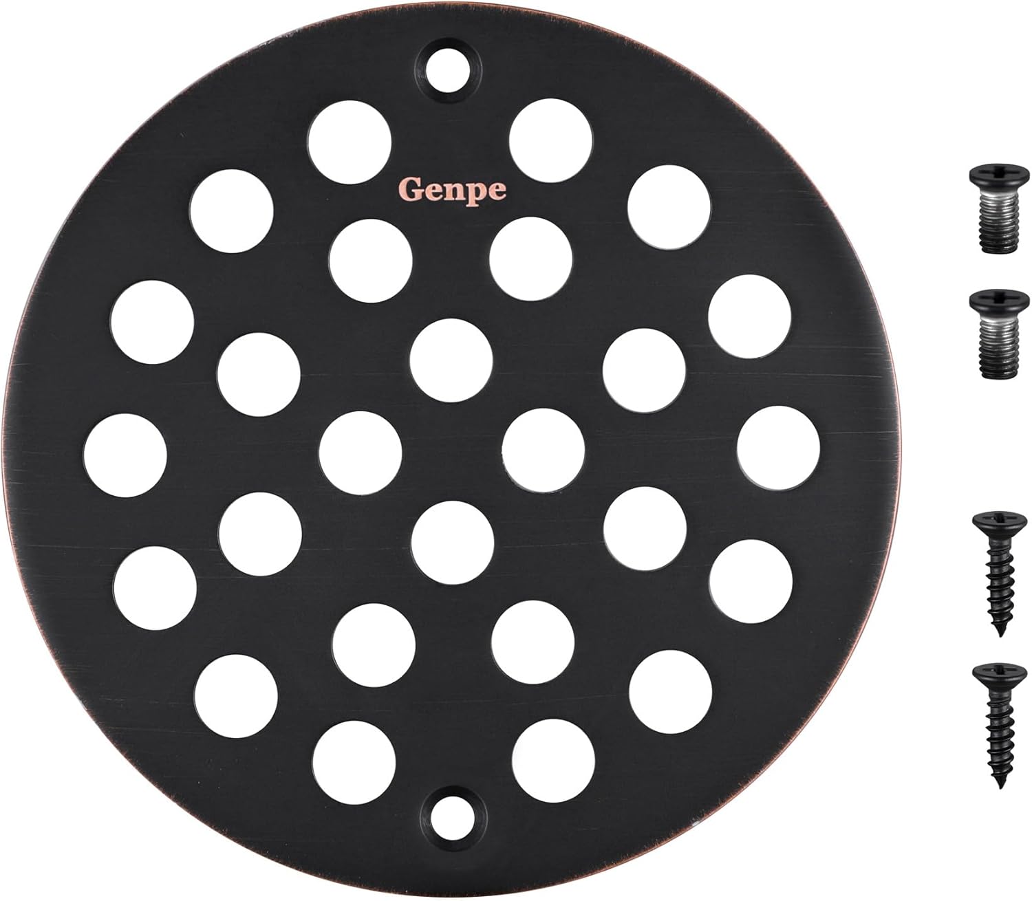 Genpe 4 Inch Screw-in Shower Drain Cover Replacement