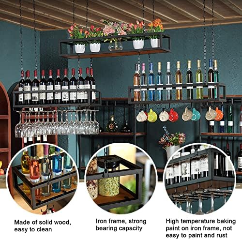 ZJDYDY Adjustable Wall-Mounted Wine Glass Rack