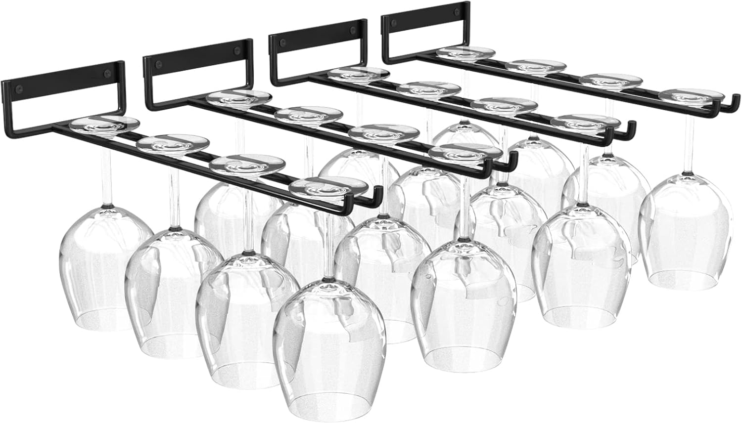 118 Inch Wine Glass Rack Set of 4 Metal Holder