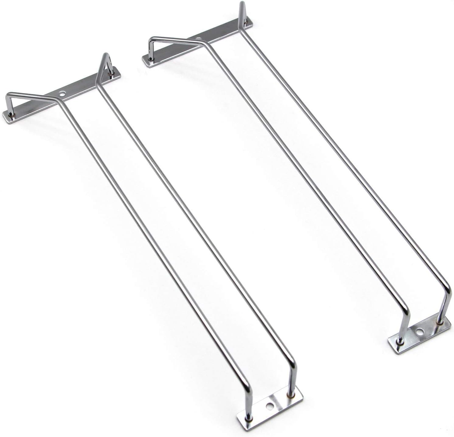 RedDreamer 14-Inch Stemware Rack Set of 2 Chrome Finish