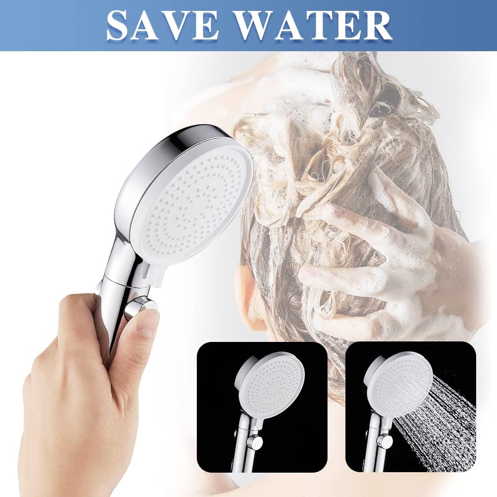 DOILIESE Handheld Showerhead with 3 Modes and 60in Hose