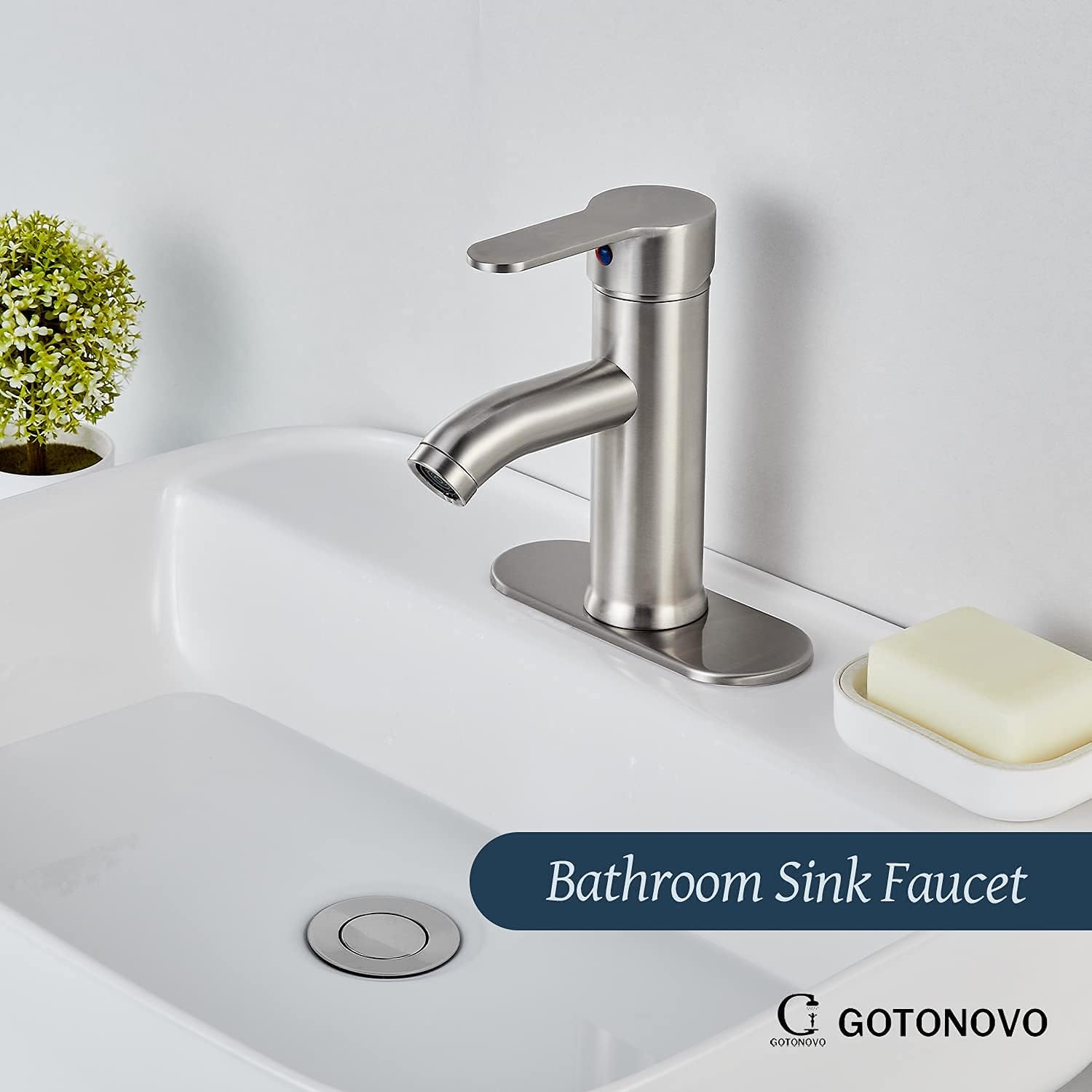 Gotonovo 12 Square Ceiling Mount Shower Faucet with 2-in-1 Handheld
