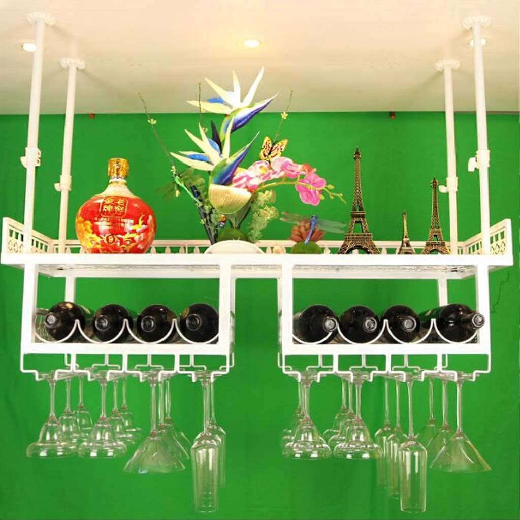 Pimex Wall-Mounted Wine Rack Adjustable Iron Frame