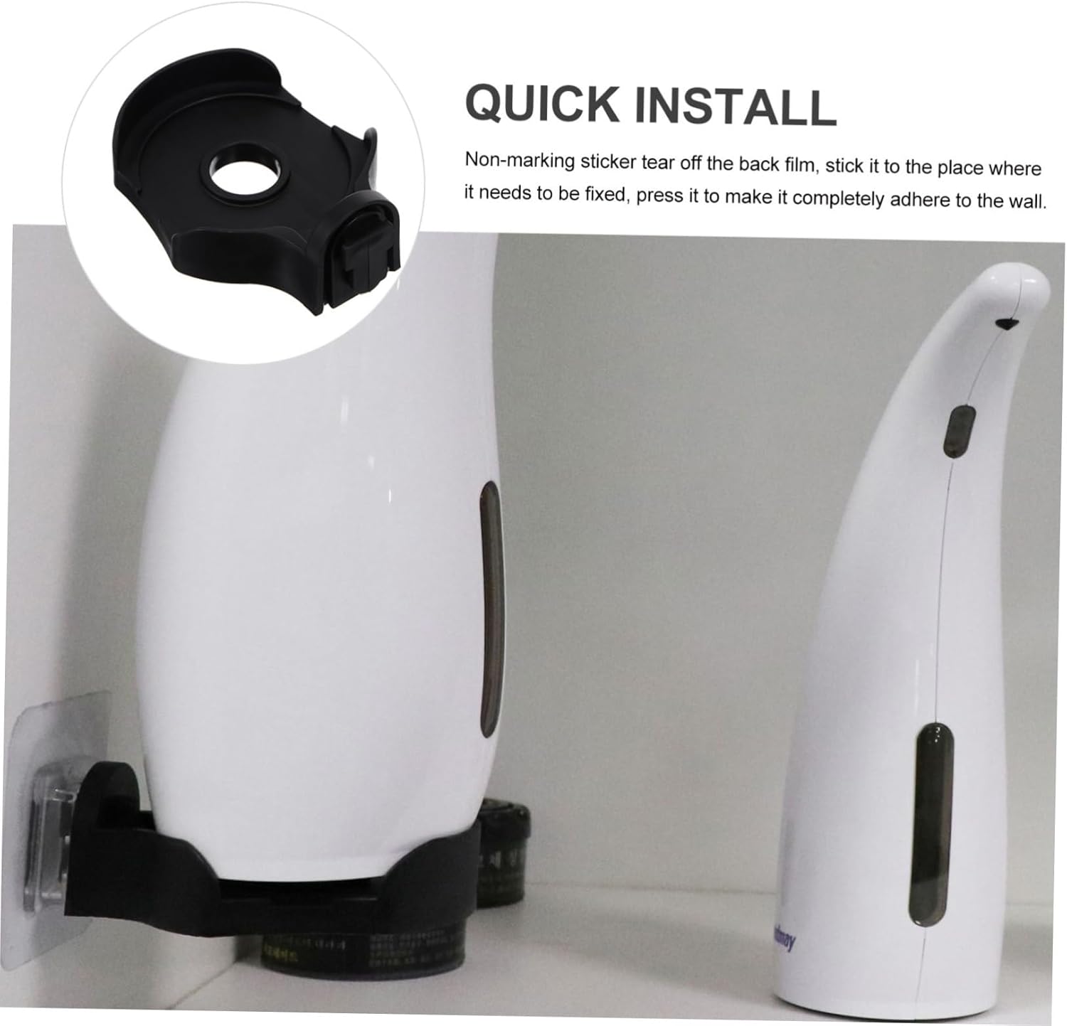 ABOOFAN Soap Dispenser Wall Holder 2 Sets No Drilling 1