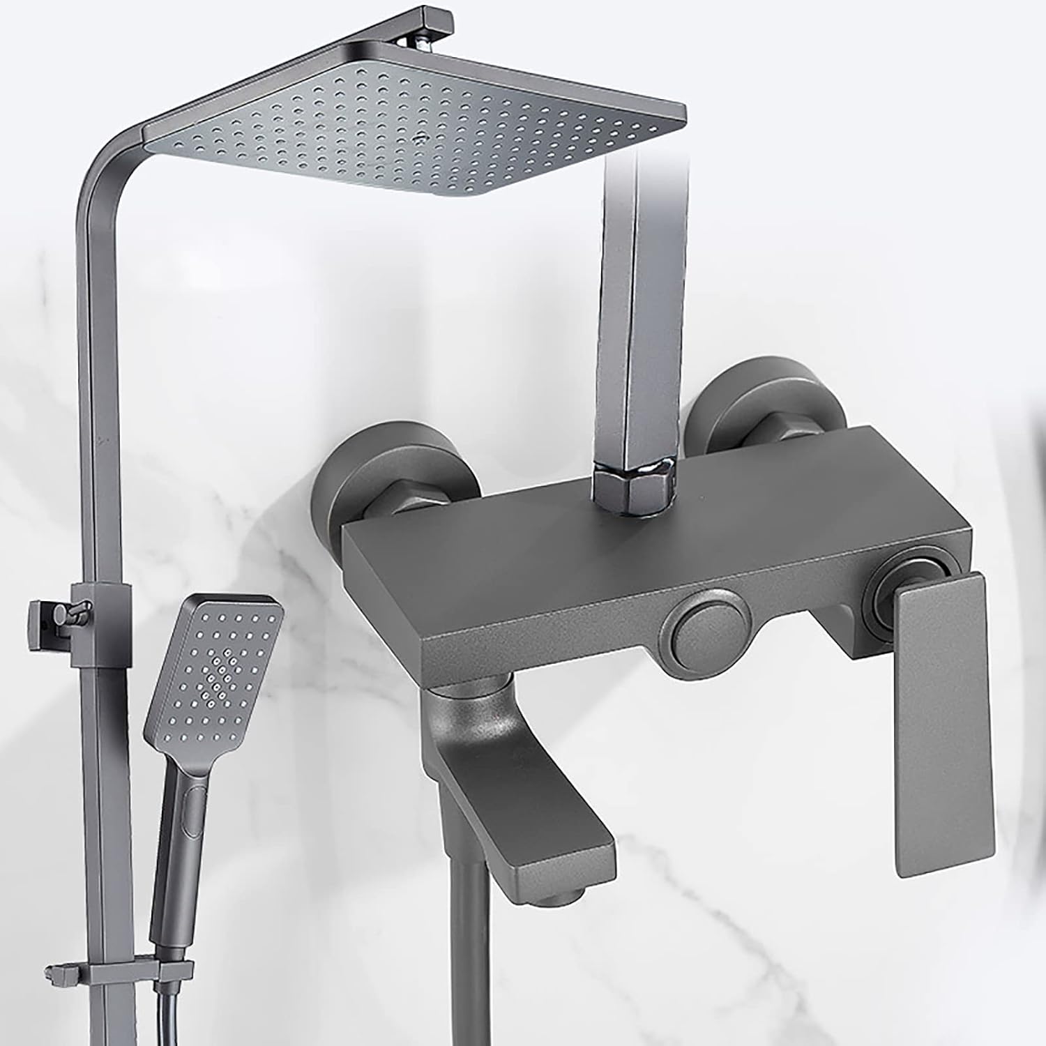 uhyOHF Gray 3-Mode Rain Shower System