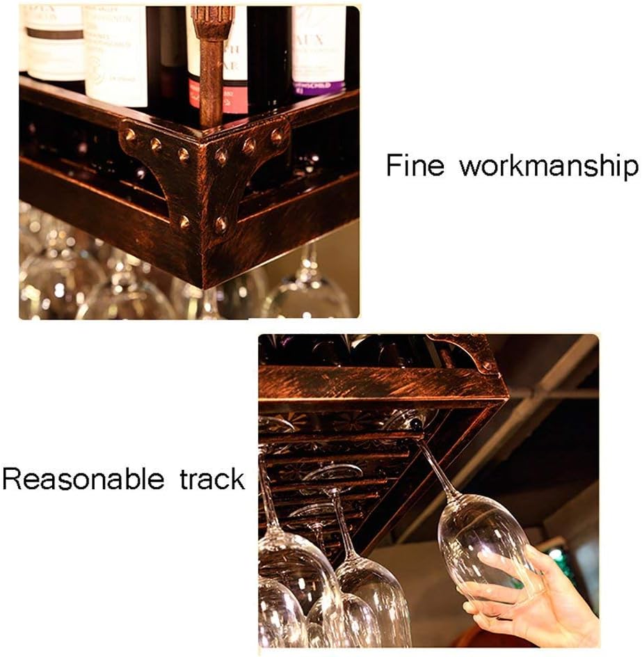 CGF- Wall-Mounted Wine Rack with Adjustable Height - Black