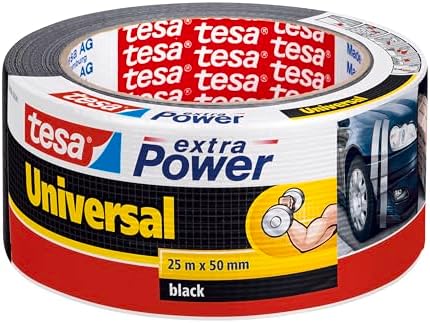 tesa Extra Power Universal Duct Tape 25m x 50mm Black 1