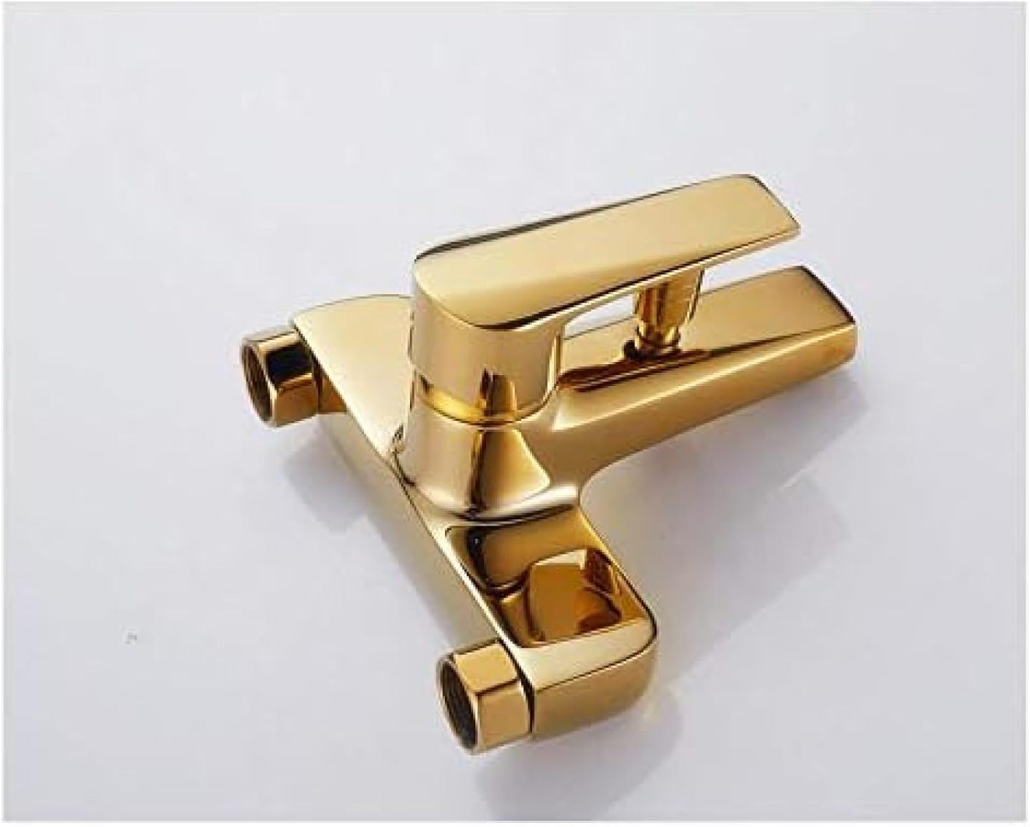 TECKI Gold Two Headed Shower Set with Rain Heads