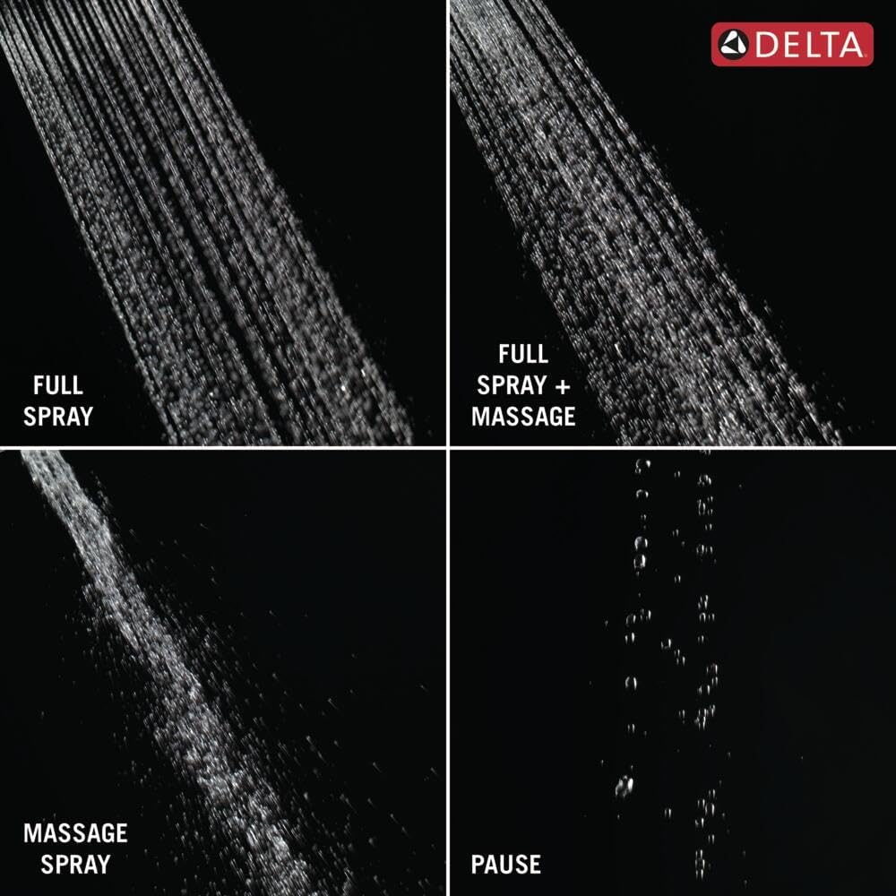 Delta Chrome Handheld Shower with Slide Bar and Detachable Head