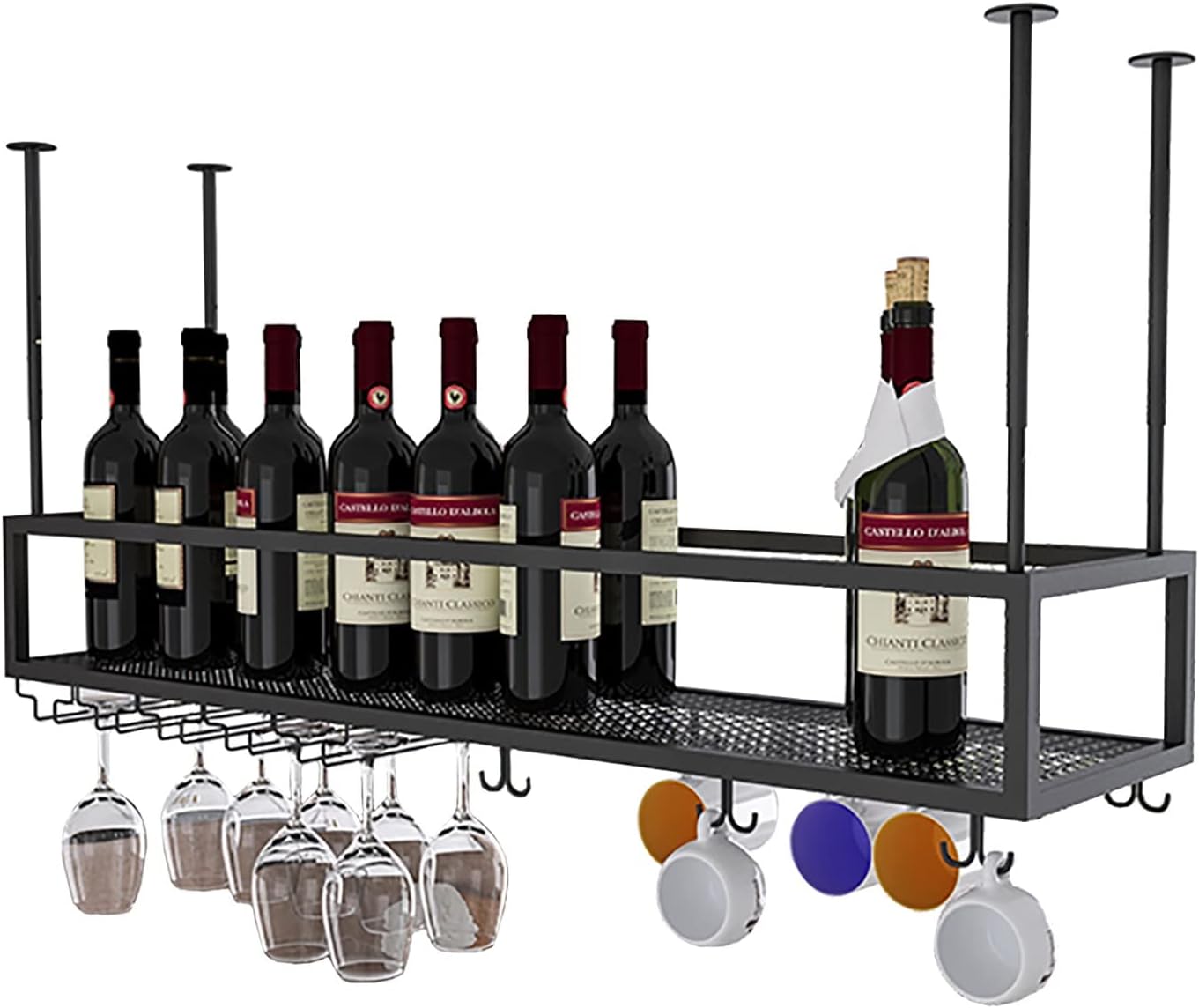 ZJDYDY Floating Wine Rack with Adjustable Height