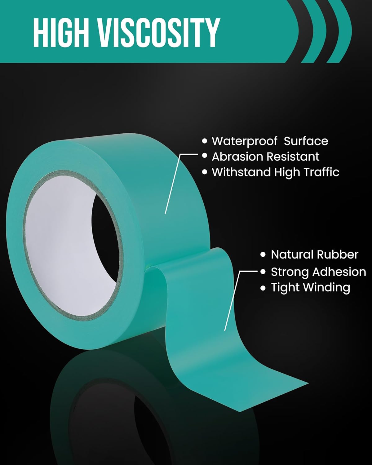 Lichamp 6 Piece 4 Inch Safety Warning Tape