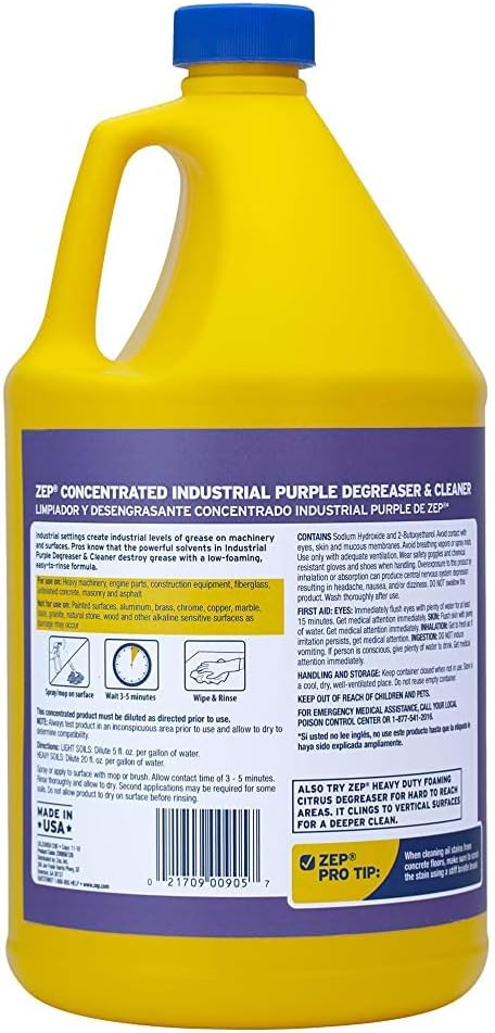 Zep Industrial Purple Cleaner and Degreaser 1 Gallon 1