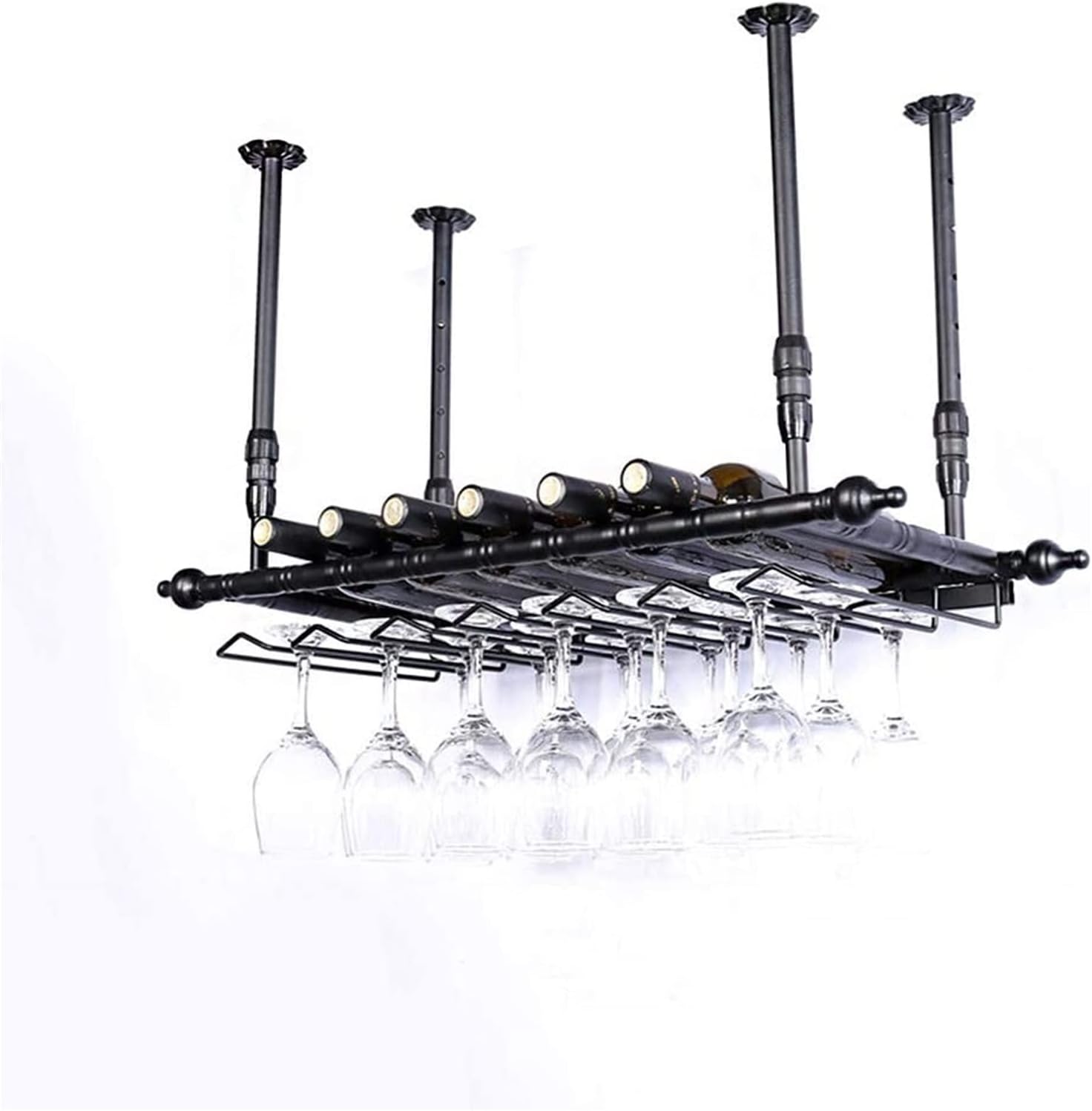ALDEPO Floating Wine Shelf Wall Mount Holder