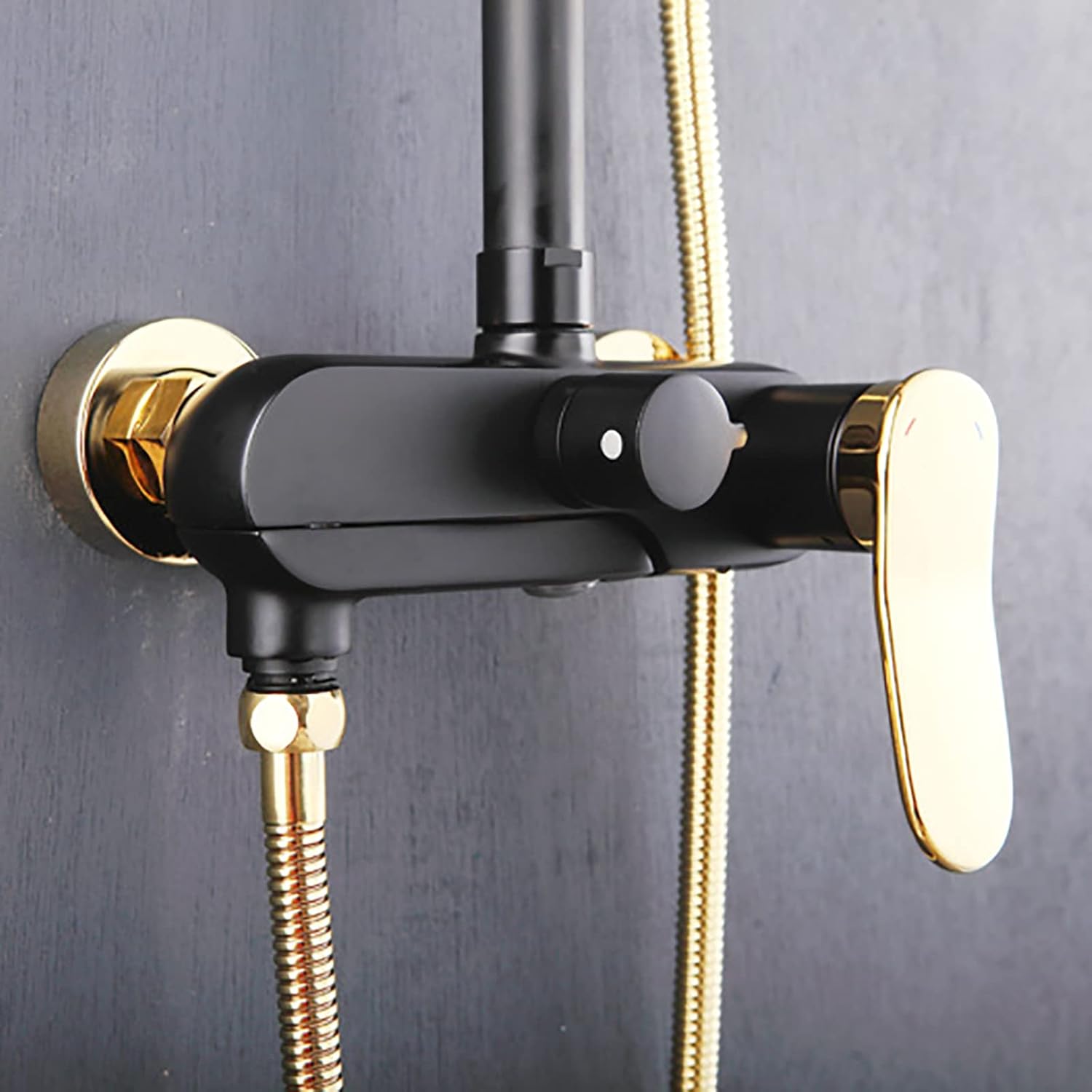 10 Inch Black Gold Shower System with 2 Mode Handheld 1