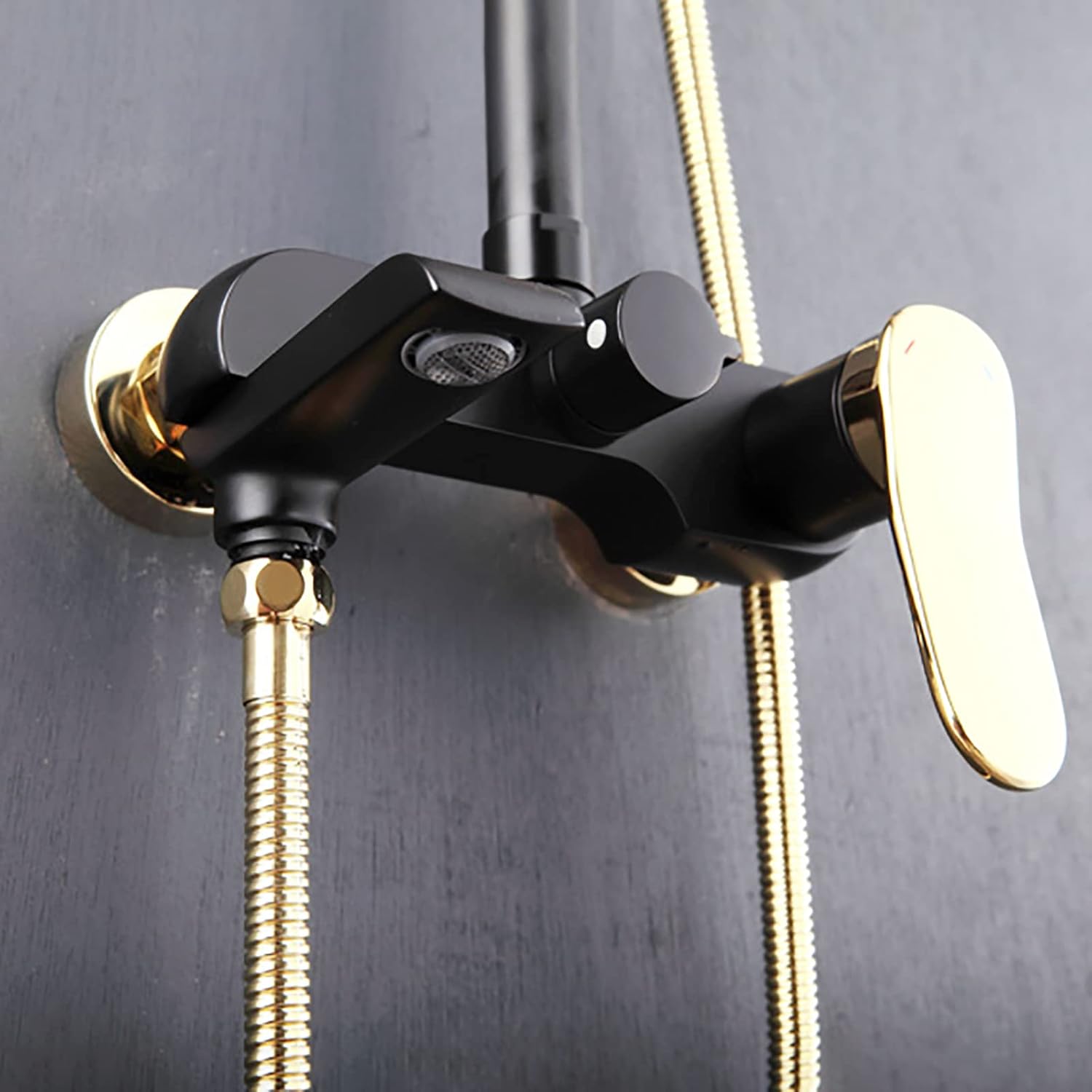 10 Inch Black Gold Shower System with 2 Mode Handheld 1