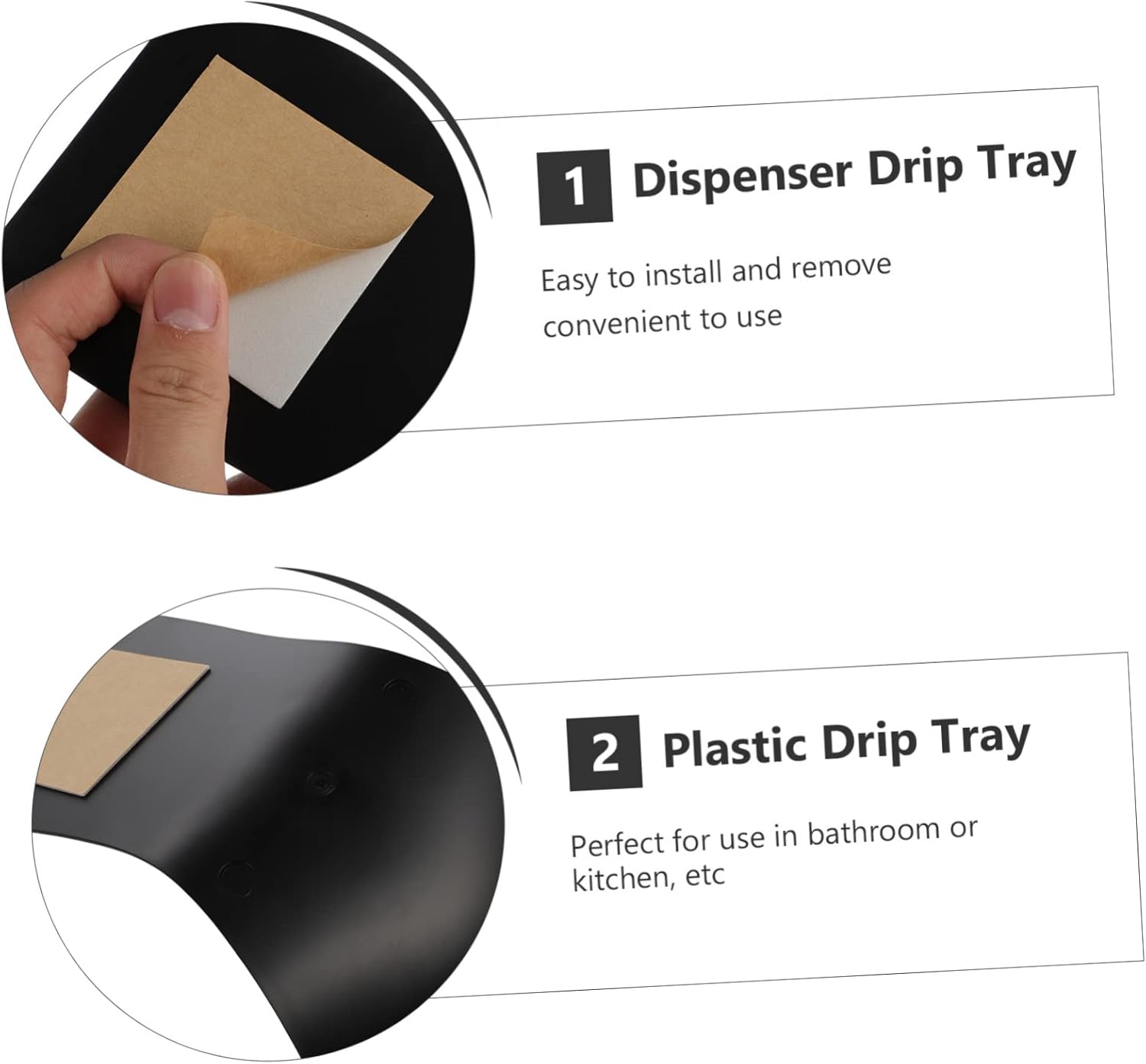 ABOOFAN Foaming Soap Drip Tray Holder for Bathroom Kitchen