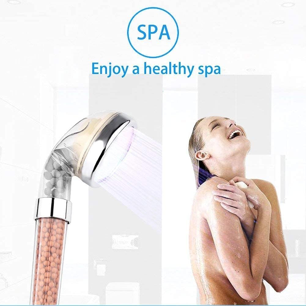 PRUGNA LED Shower Head with Hose and Bracket
