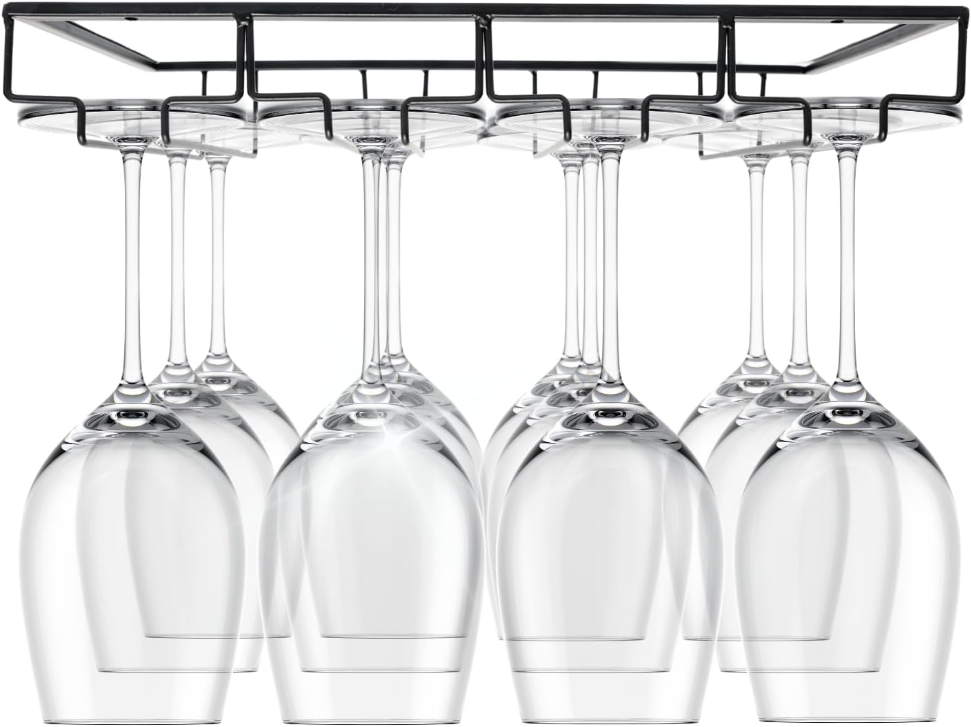 Maypes 4-Rack Wine Glass Holder Under Cabinet