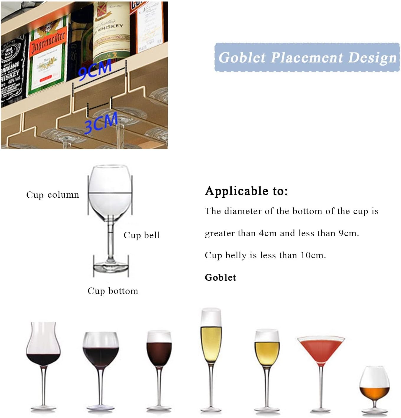 ZJDYDY Wall-Mounted Wine Rack 140X25X21Cm