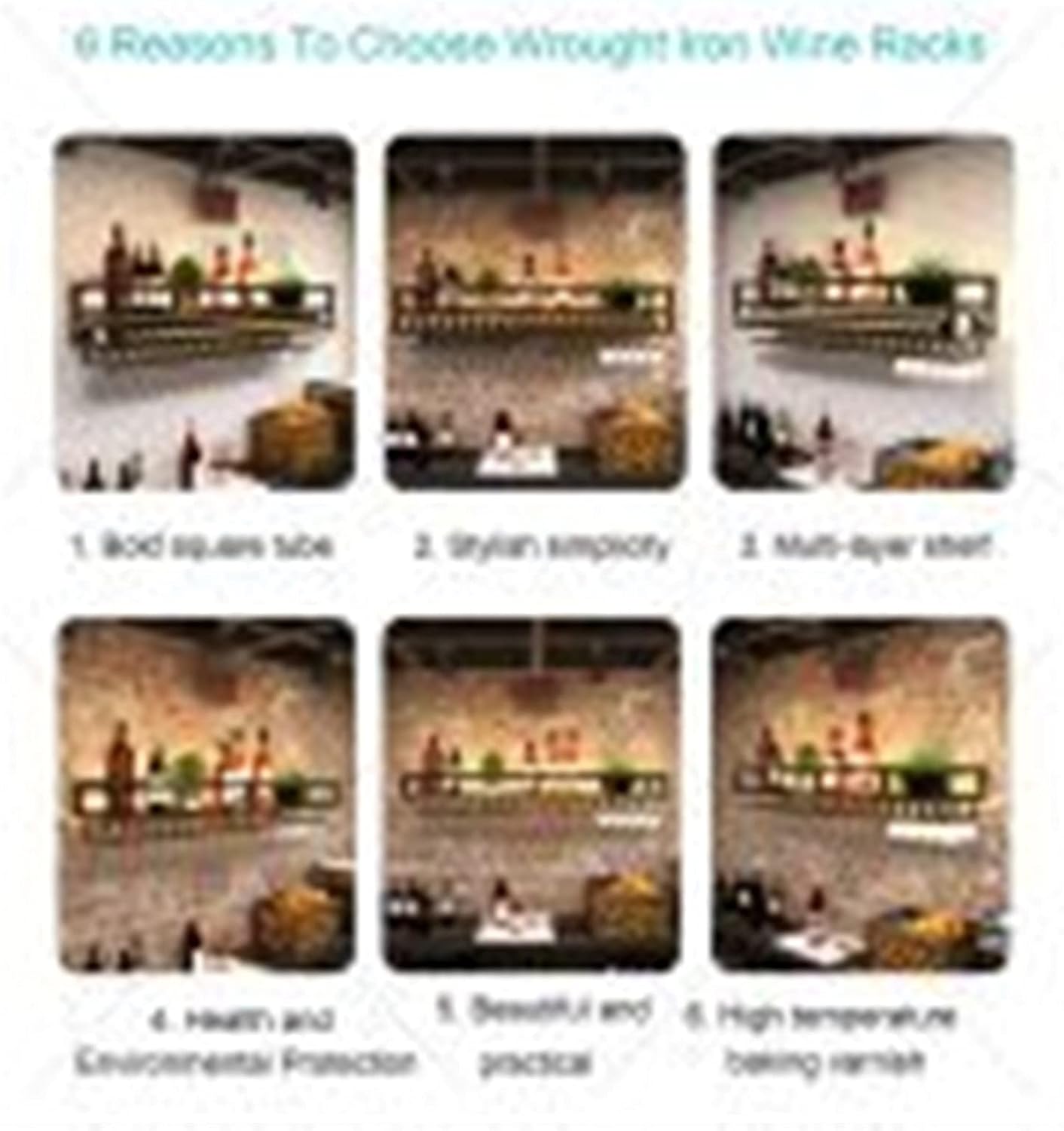 2-Layer Wall-Mounted Wine Rack - Wrought Iron