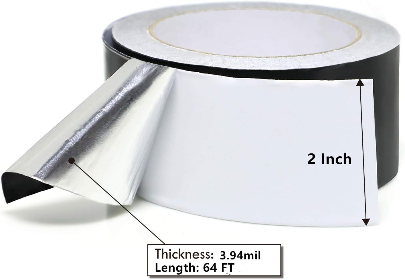 MISSYOUNG 2 Inch x 64 Feet Aluminum Foil Tape
