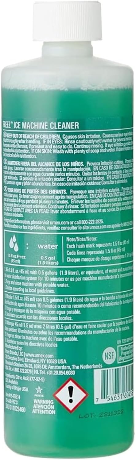 Urnex Freez Ice Machine Cleaner - 14 Ounce - 5 Use