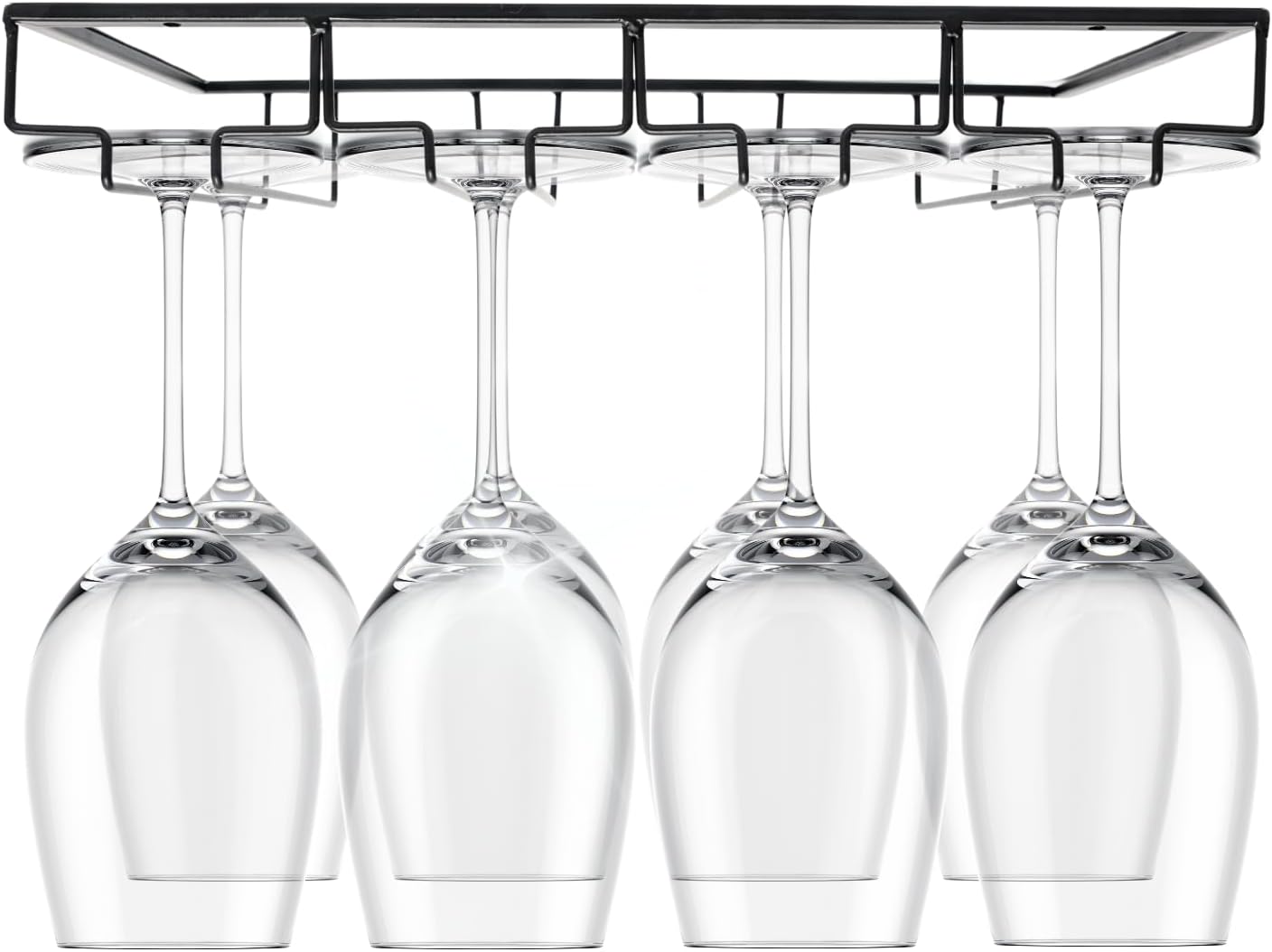 Maypes 4-Rack Wine Glass Holder Under Cabinet