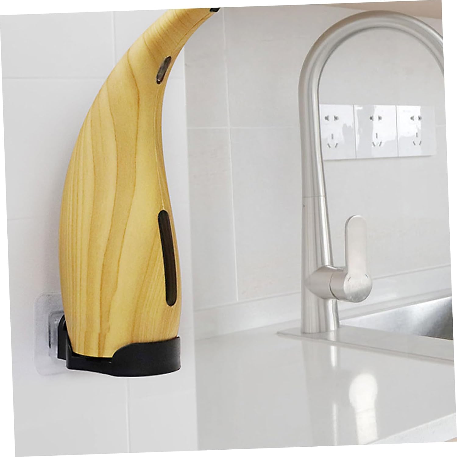 2pcs Wall-Mounted Soap Holder Bracket for Foam and Liquid Dispensers