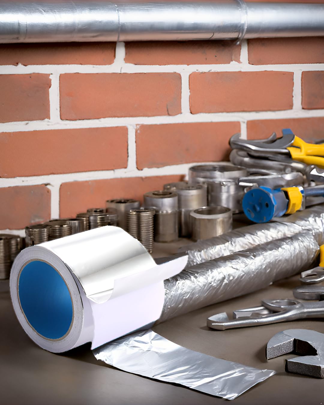 4 Inch x 65 Feet Aluminum Foil Tape for HVAC Repairs