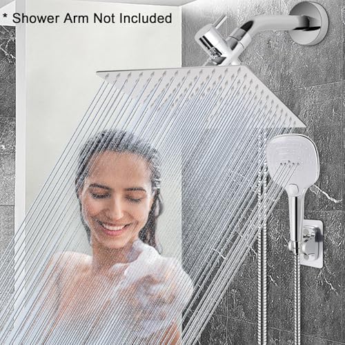 NearMoon Handheld Shower Head with 12 Inch Hose and 3 Spray Settings