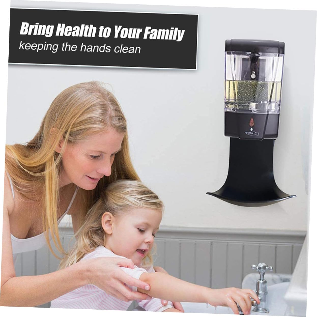 2pcs Automatic Soap Dispenser Drip Catcher Wall Mount Tray
