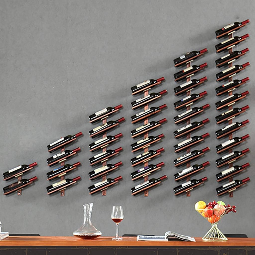 LASEVE Wall Mounted Wine Rack for 4 Bottles