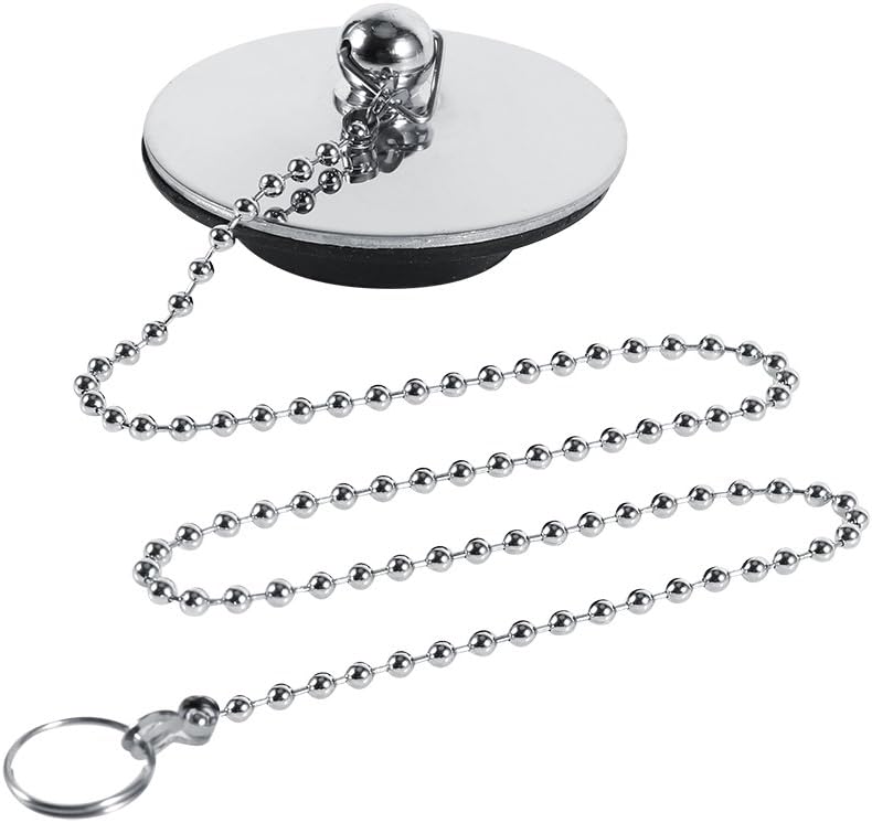 Fdit Universal Chrome Drain Cover with Chain