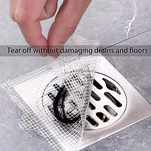 4 Inch 30pcs Round Disposable Shower Drain Hair Catcher Stickers