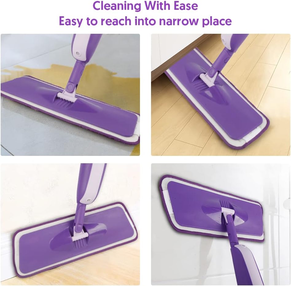 MEXERRIS Spray Mop with 3 Pads Refills for Wood Floor Cleaning