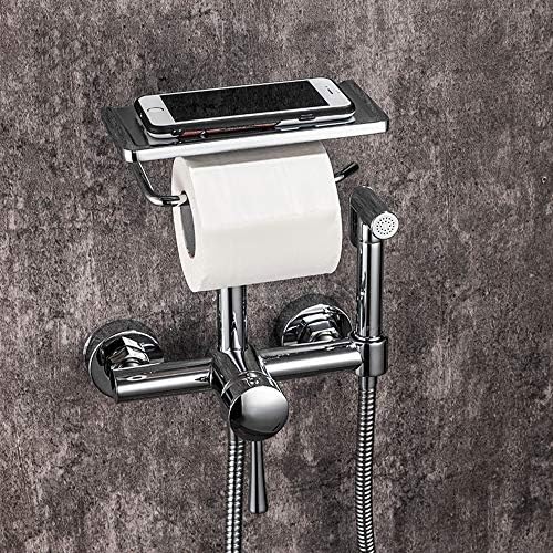 Matte Black Thermostatic Shower Combo Set with 3 Functions