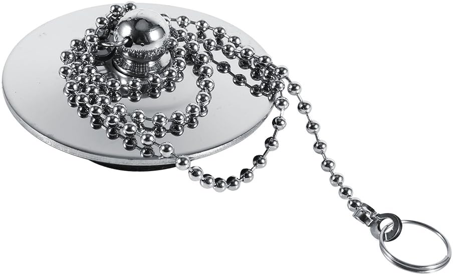Fdit Universal Chrome Drain Cover with Chain