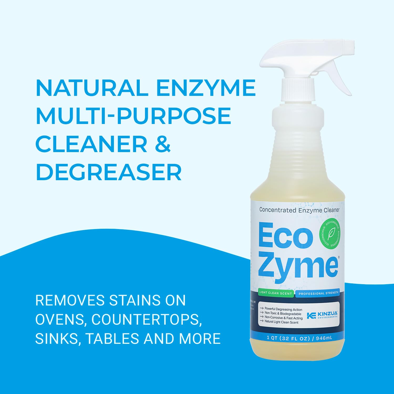 KINZUA ENVIRONMENTAL Eco-Zyme Enzyme Cleaner 32 fl oz 1