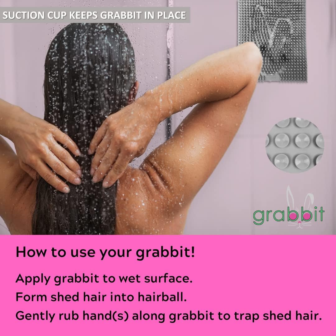 GRABBIT Hair Catcher - Trap Shed Hair Protect Drains