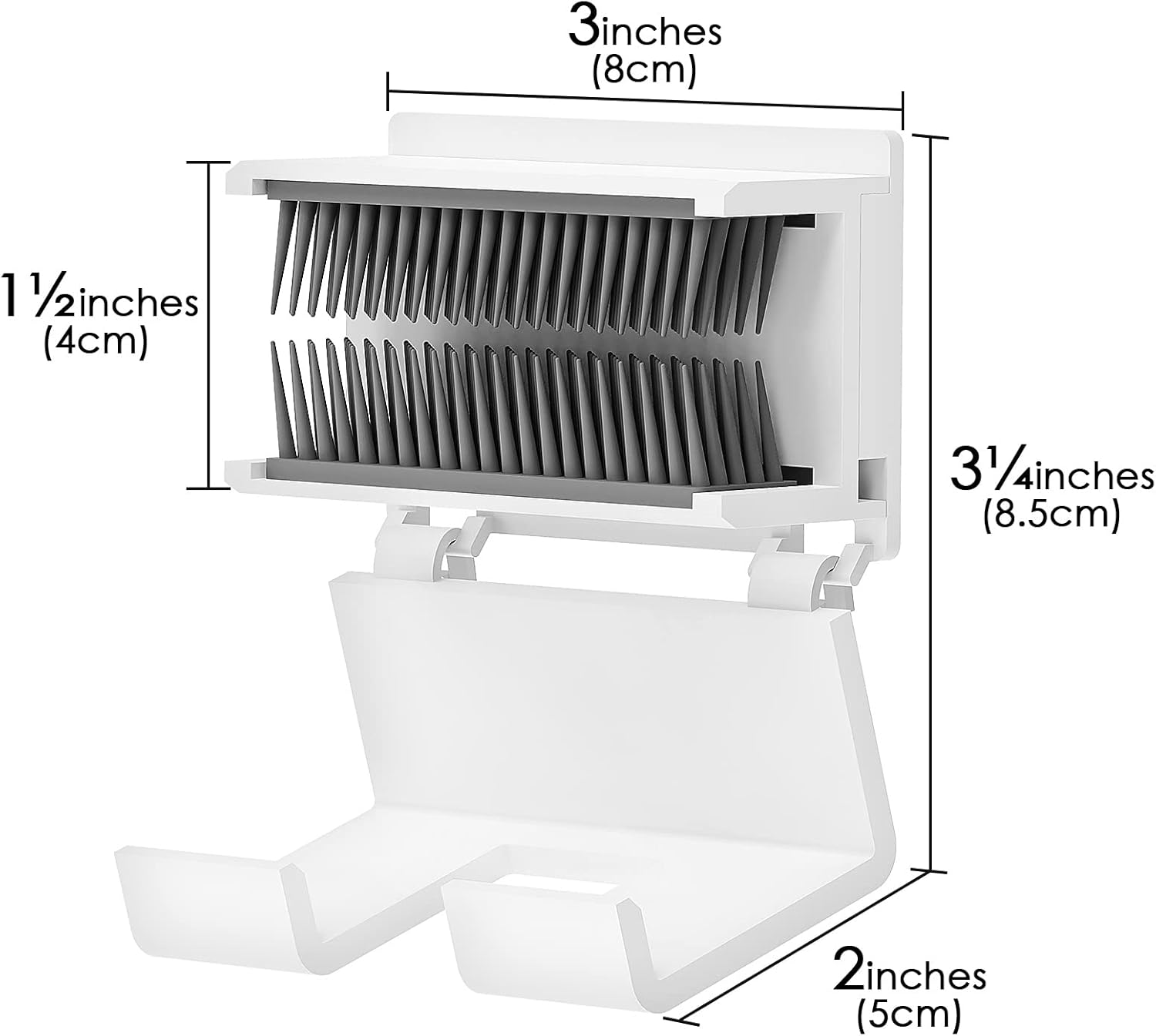 Linkidea Shower Hair Wall Collector Drain Hair Trap White
