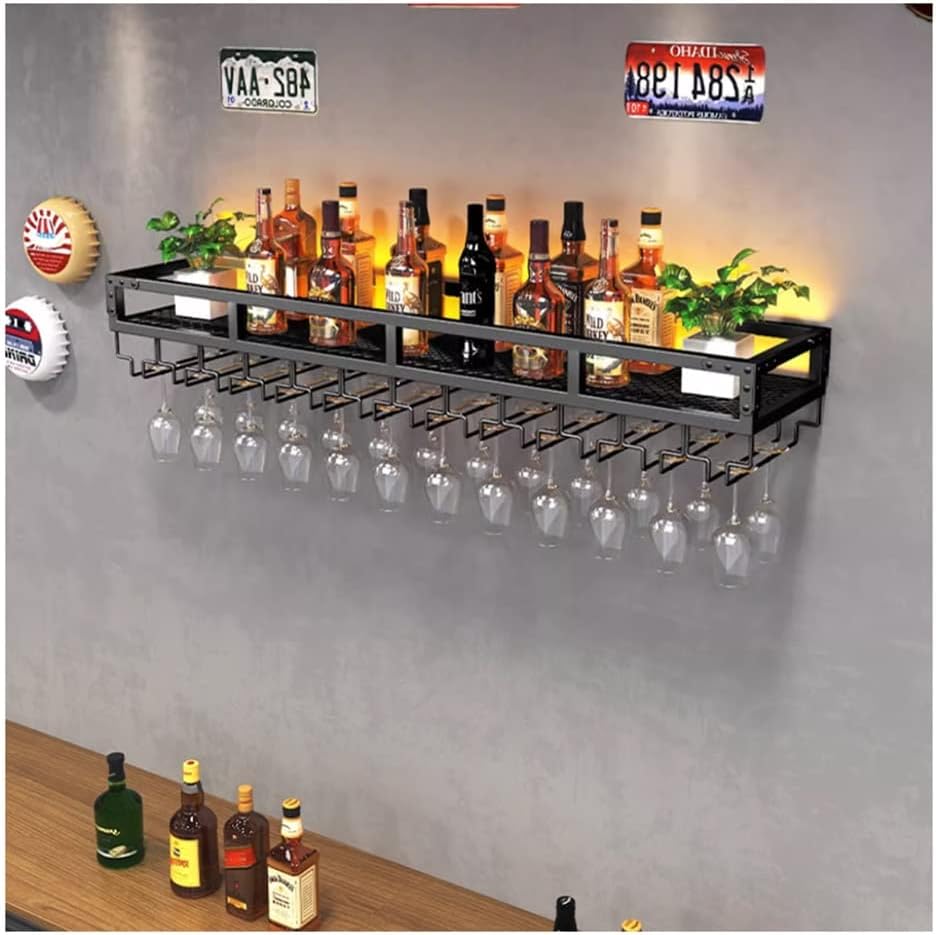 MaGiLL Wall-Mounted Wine Rack With LED Light