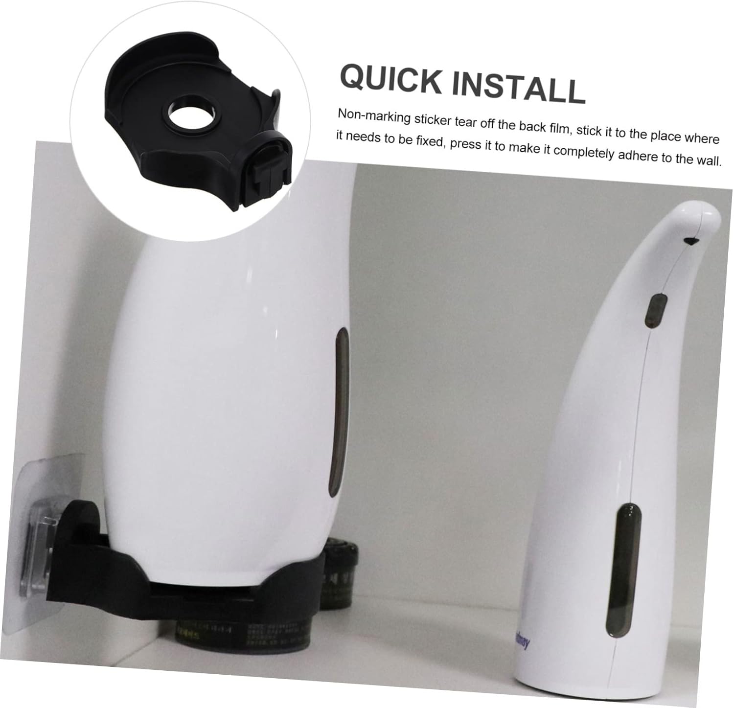 Hoement 2-Piece Wall Soap Dispenser Bracket Set